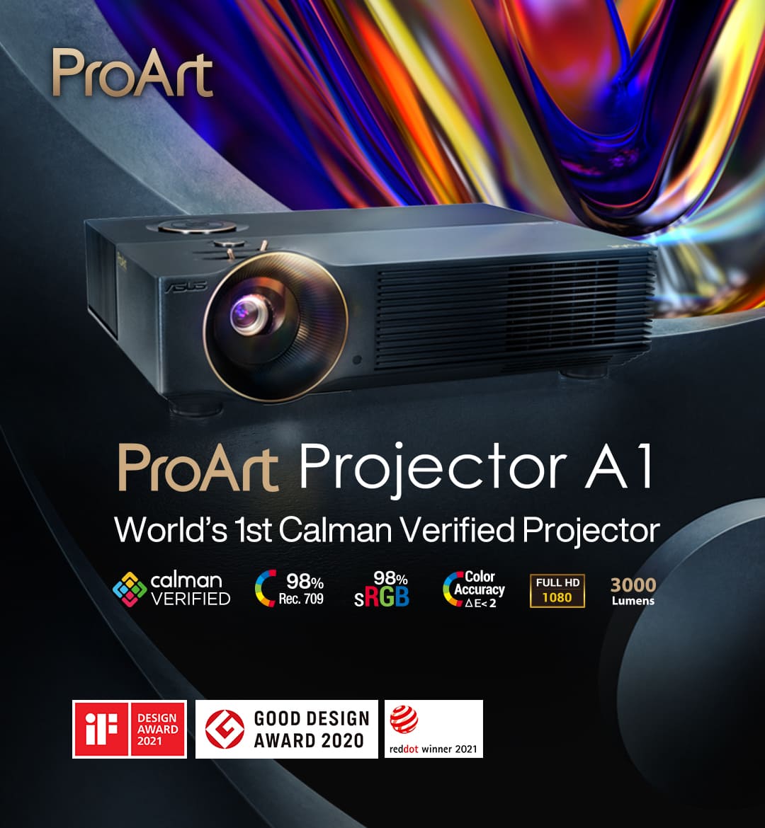 ASUS ProArt A1 Calman-Verified LED Projector Review