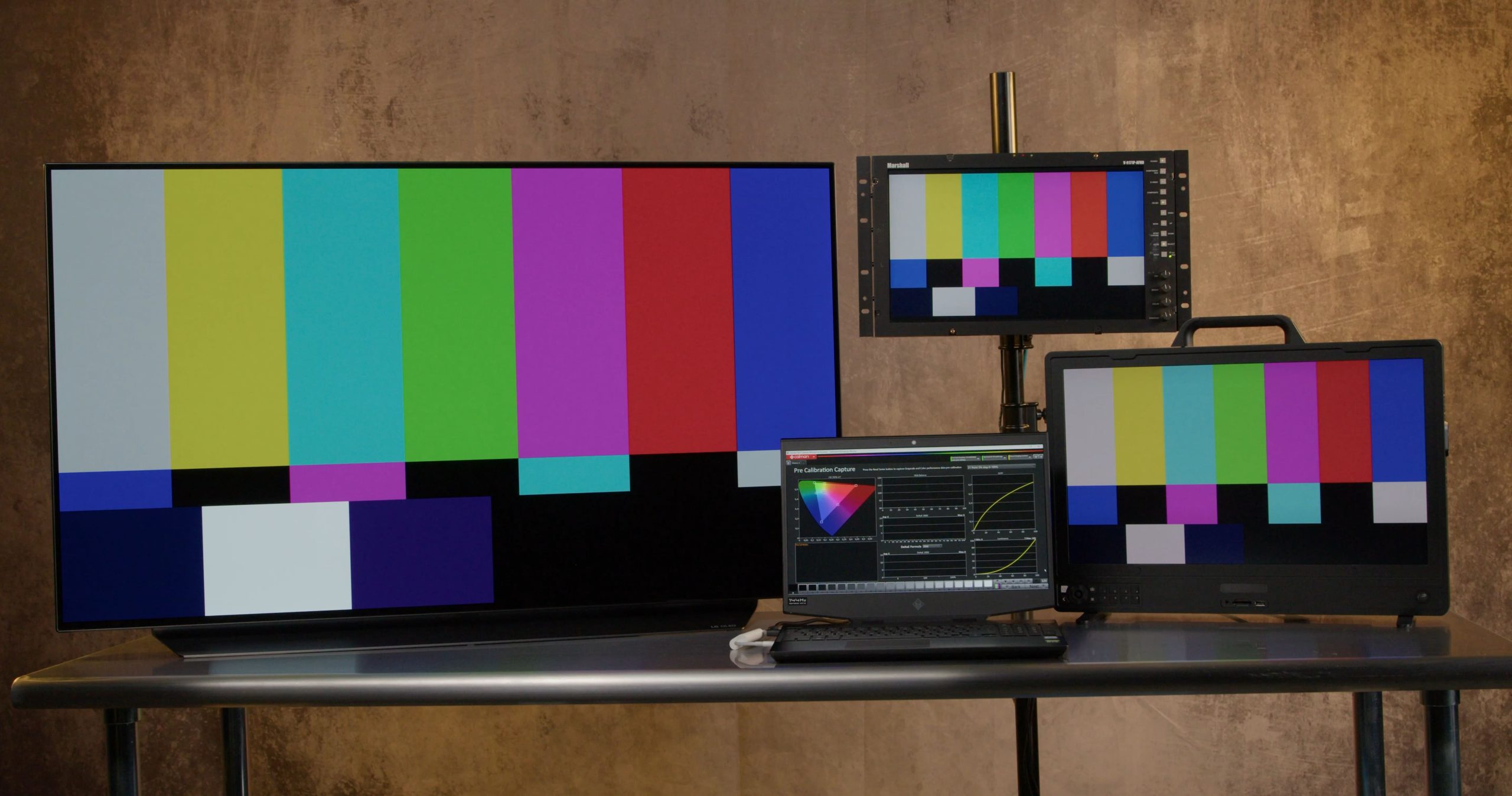 monitors with Calman and patterns