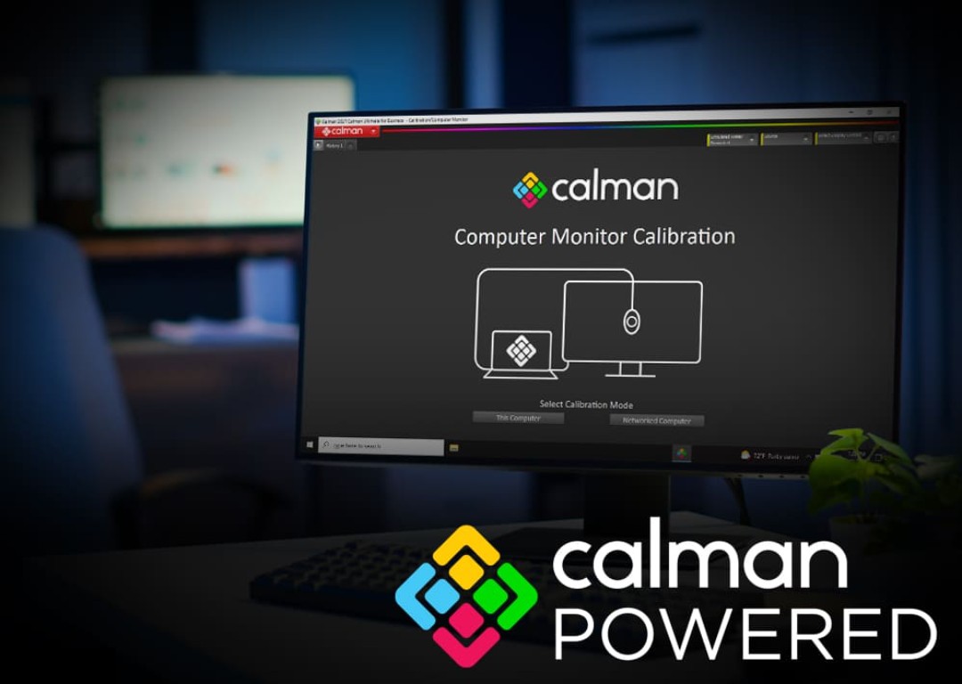 calman powered monitor showing calman software